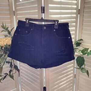 MUSTARD SEED NWOT BLACK DISTRESSED SHORTS SIZE M 1220